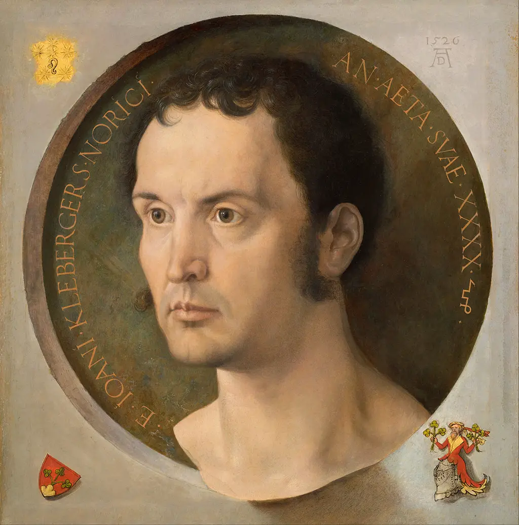 Portrait of Johannes Kleberger in Detail Albrecht Durer